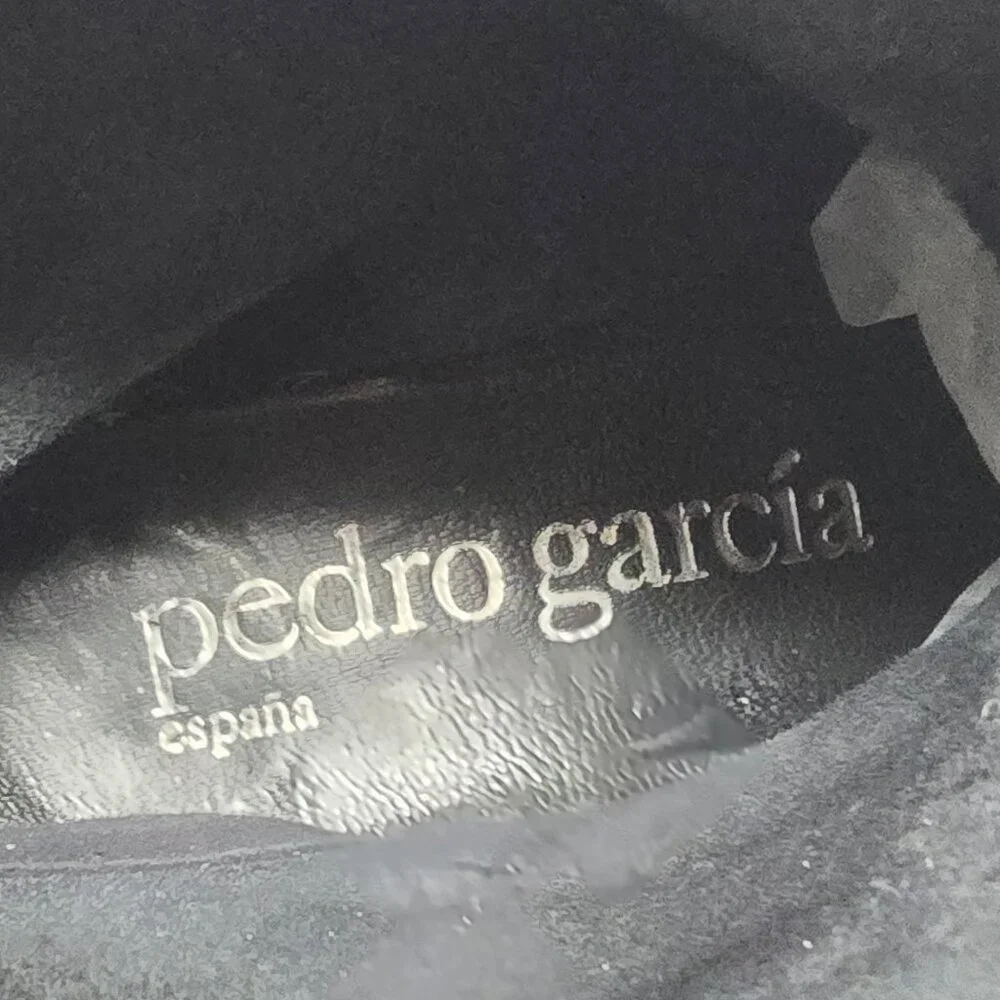 Pedro Garcia Kian Black Leather Swarovski Embellished Moto Boots, Women's 36 - Picture 5 of 7